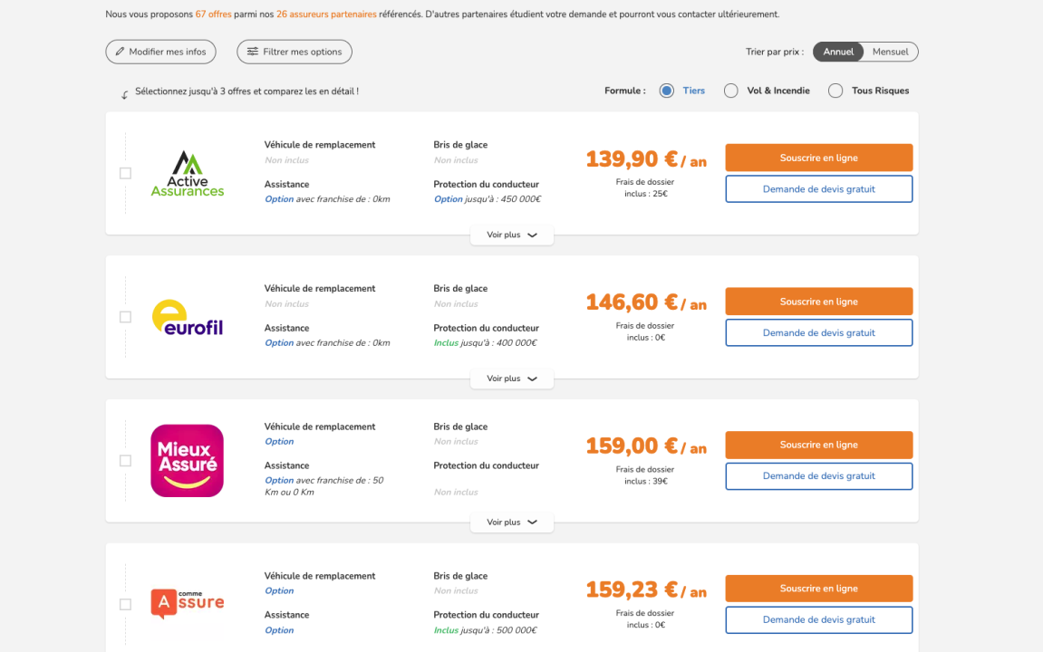 comparez facilement les coûts de l'assurance auto grâce à notre comparatif détaillé. trouvez la meilleure offre pour économiser sur votre assurance voiture en 2024.